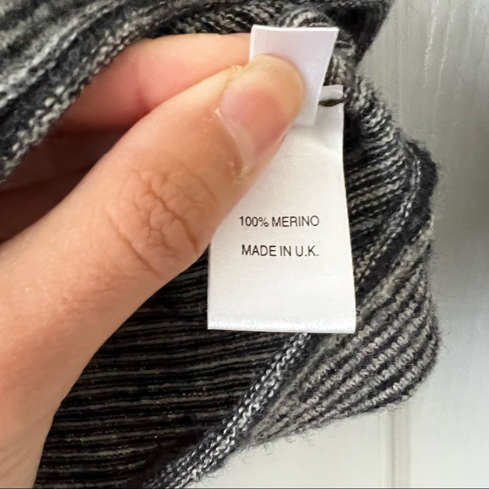 Gray Striped Women's Sweater - Picture 10 of 10